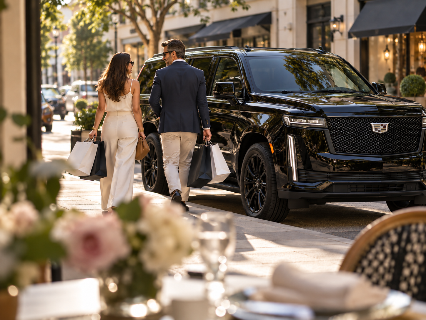 Hourly chauffeur service in Miami with a dedicated Escalade