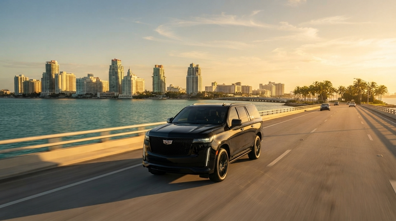 MIA to South Beach car service,MIA to Miami Beach transfer,South Beach hotel airport transfer