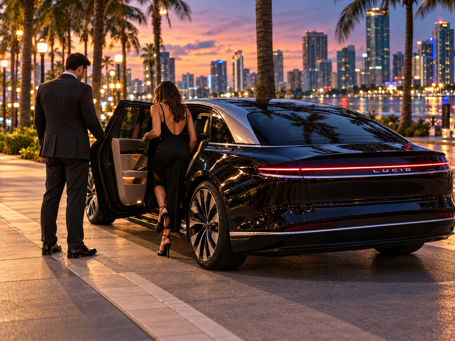 Point to point black car service across Greater Miami